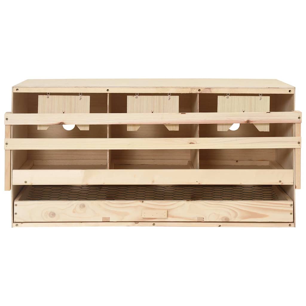 Chicken Laying Nest | Brown and natural wood colour