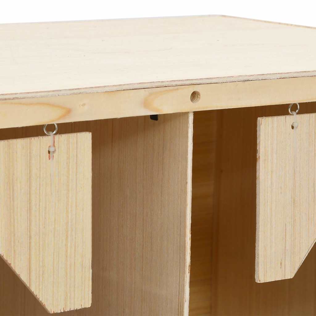 Chicken Laying Nest | Brown and natural wood colour