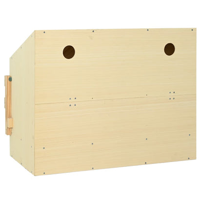 Chicken Laying Nest 3 Compartments 93x40x65 cm Solid Pine Wood
