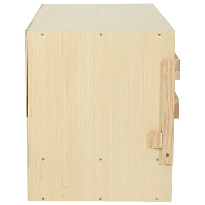 Chicken Laying Nest 3 Compartments 96x40x45 cm Solid Pine Wood