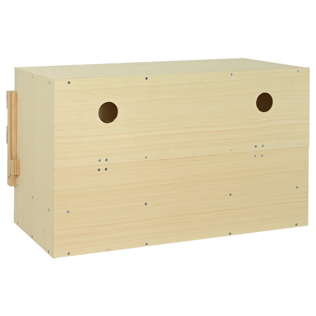 Chicken Laying Nest 3 Compartments 96x40x45 cm Solid Pine Wood