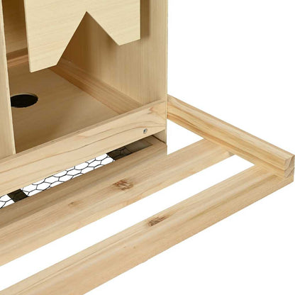 Chicken Laying Nest 3 Compartments 96x40x45 cm Solid Pine Wood