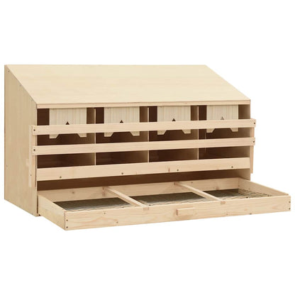 Chicken Laying Nest | Brown, Natural Wood Colour