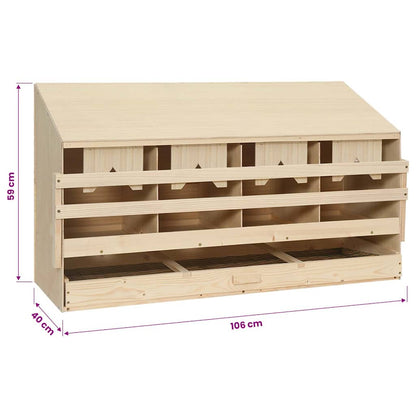 Chicken Laying Nest | Brown, Natural Wood Colour