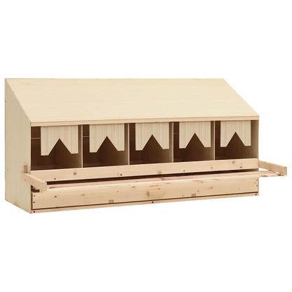 Chicken Laying Nest | Brown and natural wood colour