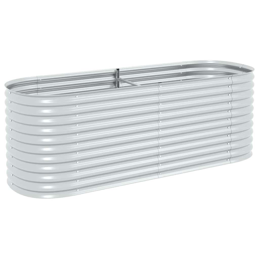 Garden Raised Bed | Silver | Galvanised steel | Large | Durable