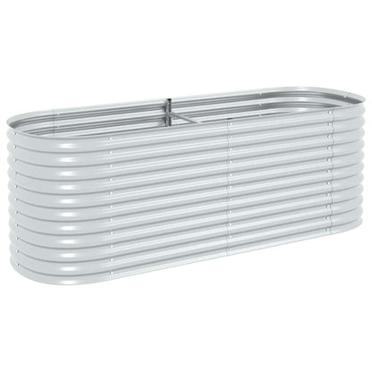 Garden Raised Bed | Silver | Galvanised steel | Large | Durable
