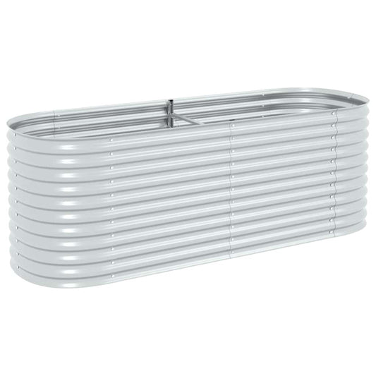 Garden Raised Bed | Silver | Galvanised steel | Large | Durable