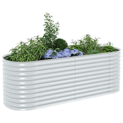 Garden Raised Bed | Silver | Galvanised steel | Large | Durable