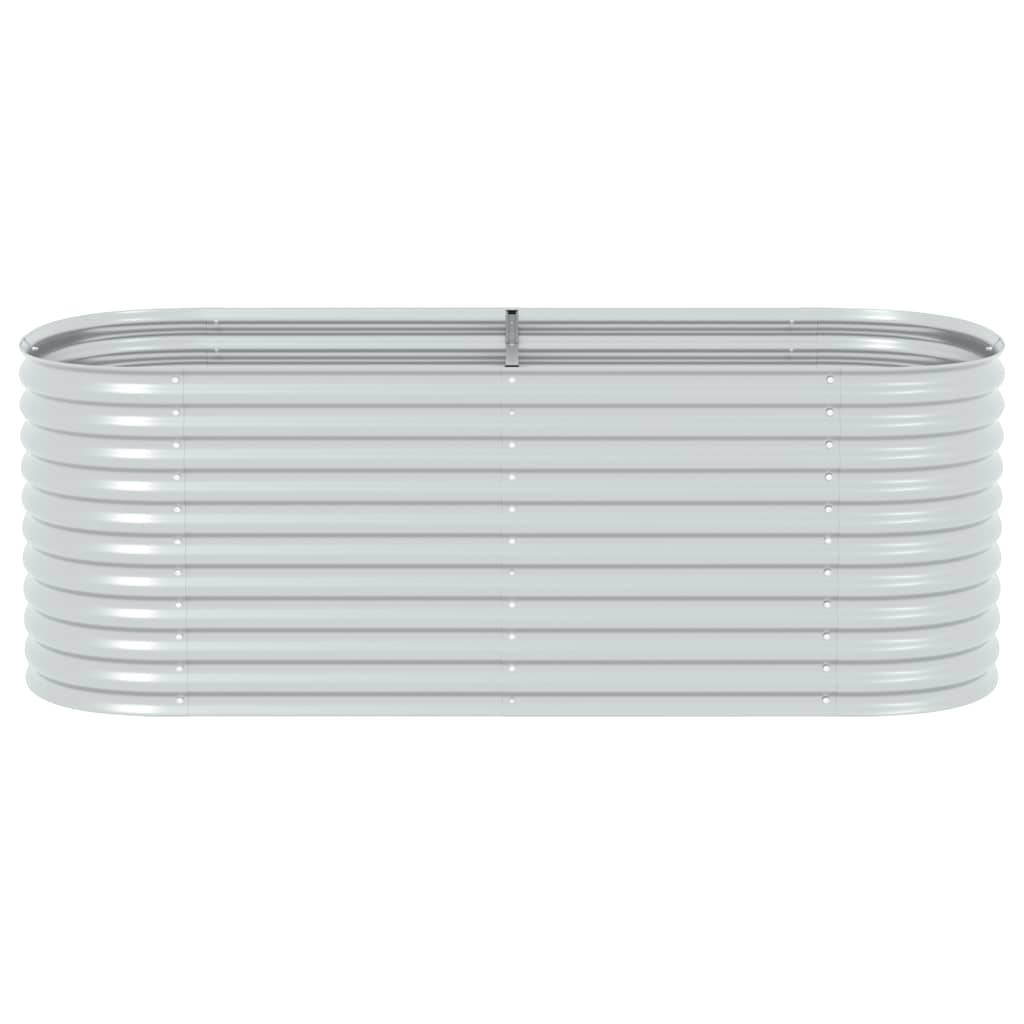Garden Raised Bed | Silver | Galvanised steel | Large | Durable