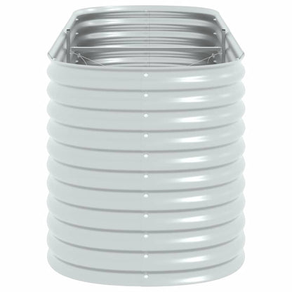 Garden Raised Bed | Silver | Galvanised steel | Large | Durable