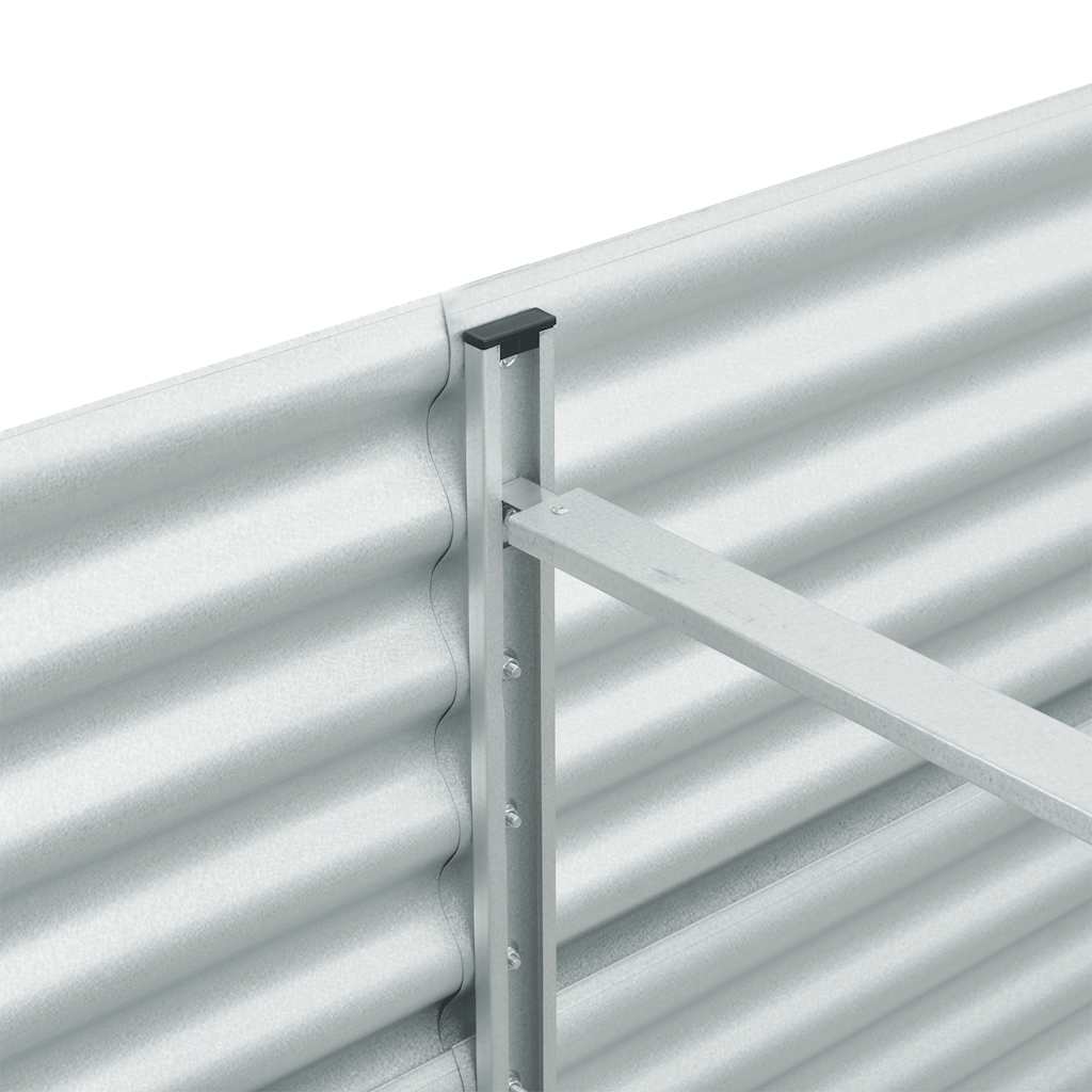 Garden Raised Bed | Silver | Galvanised steel | Large | Durable