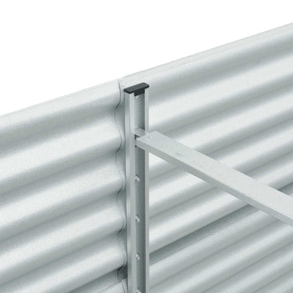 Garden Raised Bed | Silver | Galvanised steel | Large | Durable