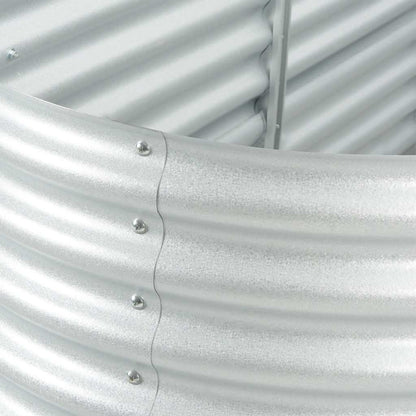Garden Raised Bed | Silver | Galvanised steel | Large | Durable