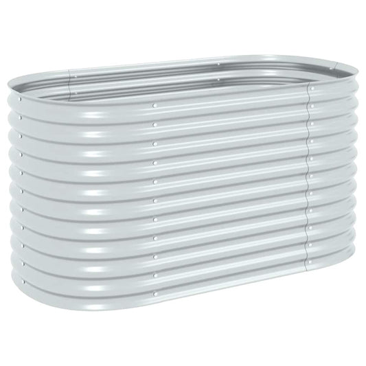 Garden Raised Bed | Silver | Galvanised Steel | 160x80x81 cm | Durable