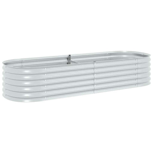 Garden Raised Bed | Silver | Galvanised Steel | Large | Durable