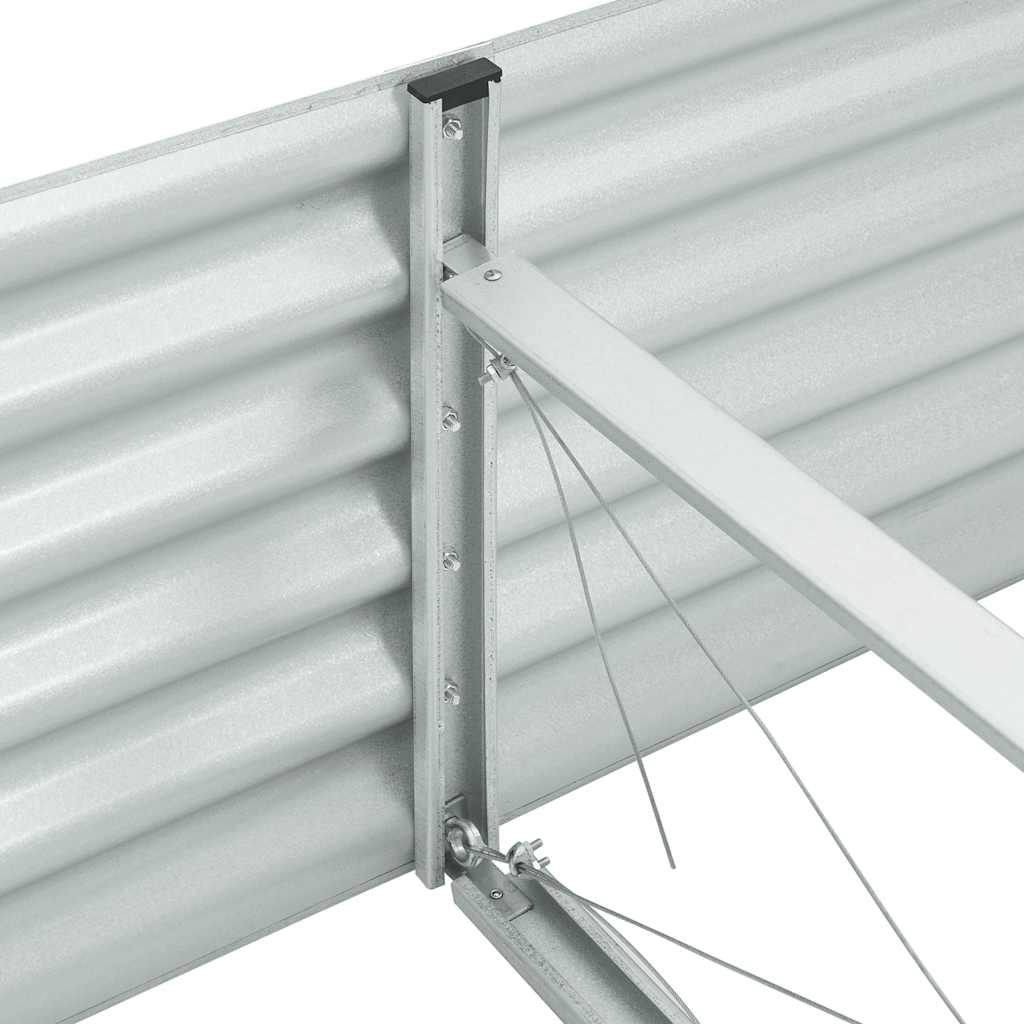Garden Raised Bed | Silver | Galvanised Steel | Large | Durable