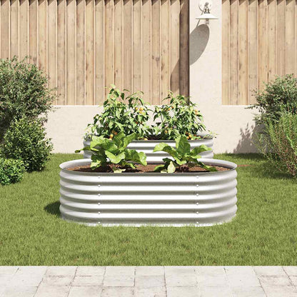 Garden Raised Bed | Silver | Galvanised steel | Large |  Durable