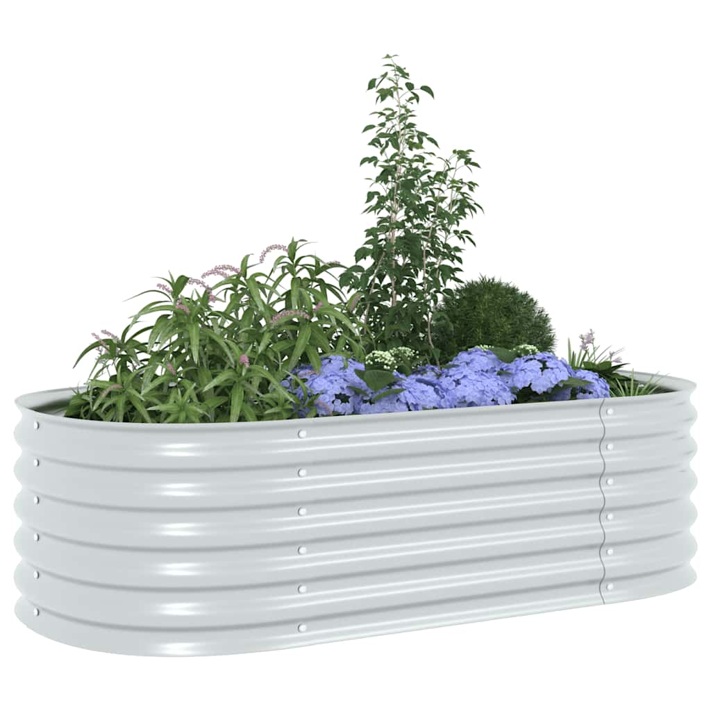 Garden Raised Bed | Silver | Galvanised steel | Large |  Durable