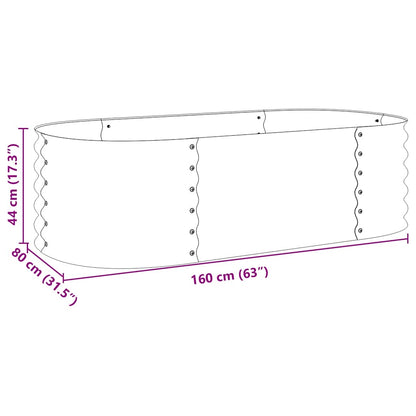Garden Raised Bed | Silver | Galvanised steel | Large |  Durable