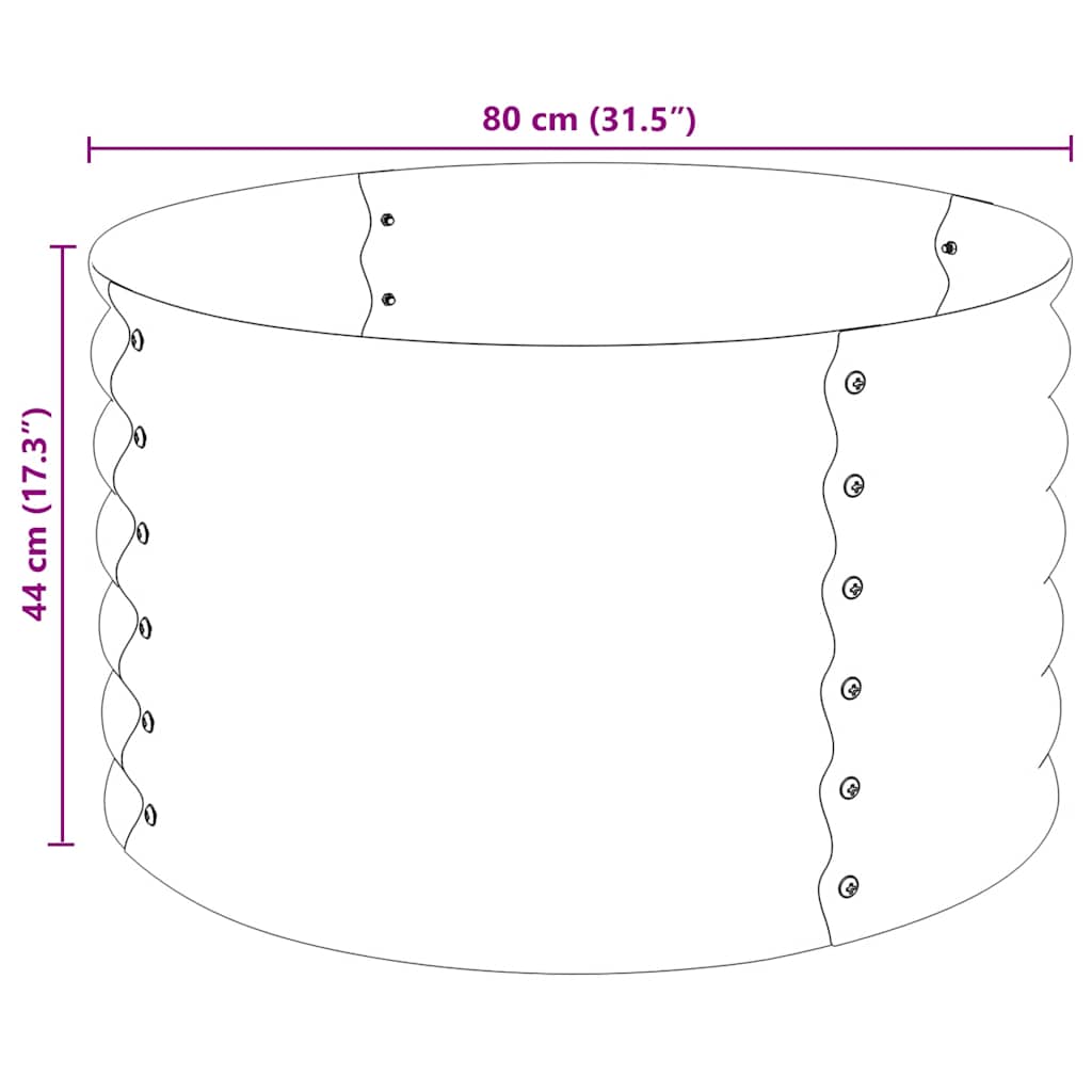 Garden Raised Bed | Silver | Galvanized steel