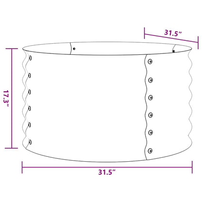 Garden Raised Bed | Silver | Galvanized steel