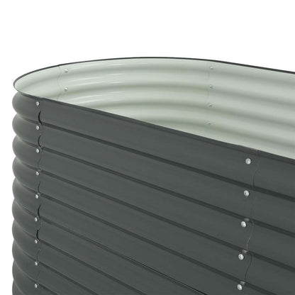 Garden Raised Bed | Grey | Galvanised Steel | 320x80x81 cm