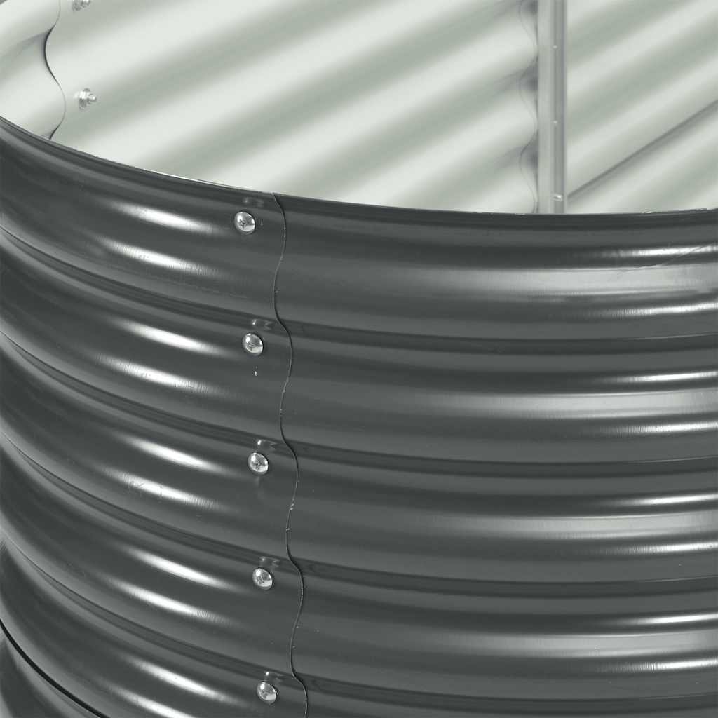 Garden Raised Bed | Grey | Galvanised Steel | 320x80x81 cm