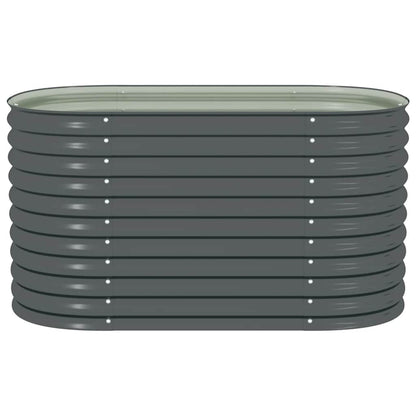 Garden Raised Bed | Grey | Galvanised Steel | 160x80x81 cm | Durable