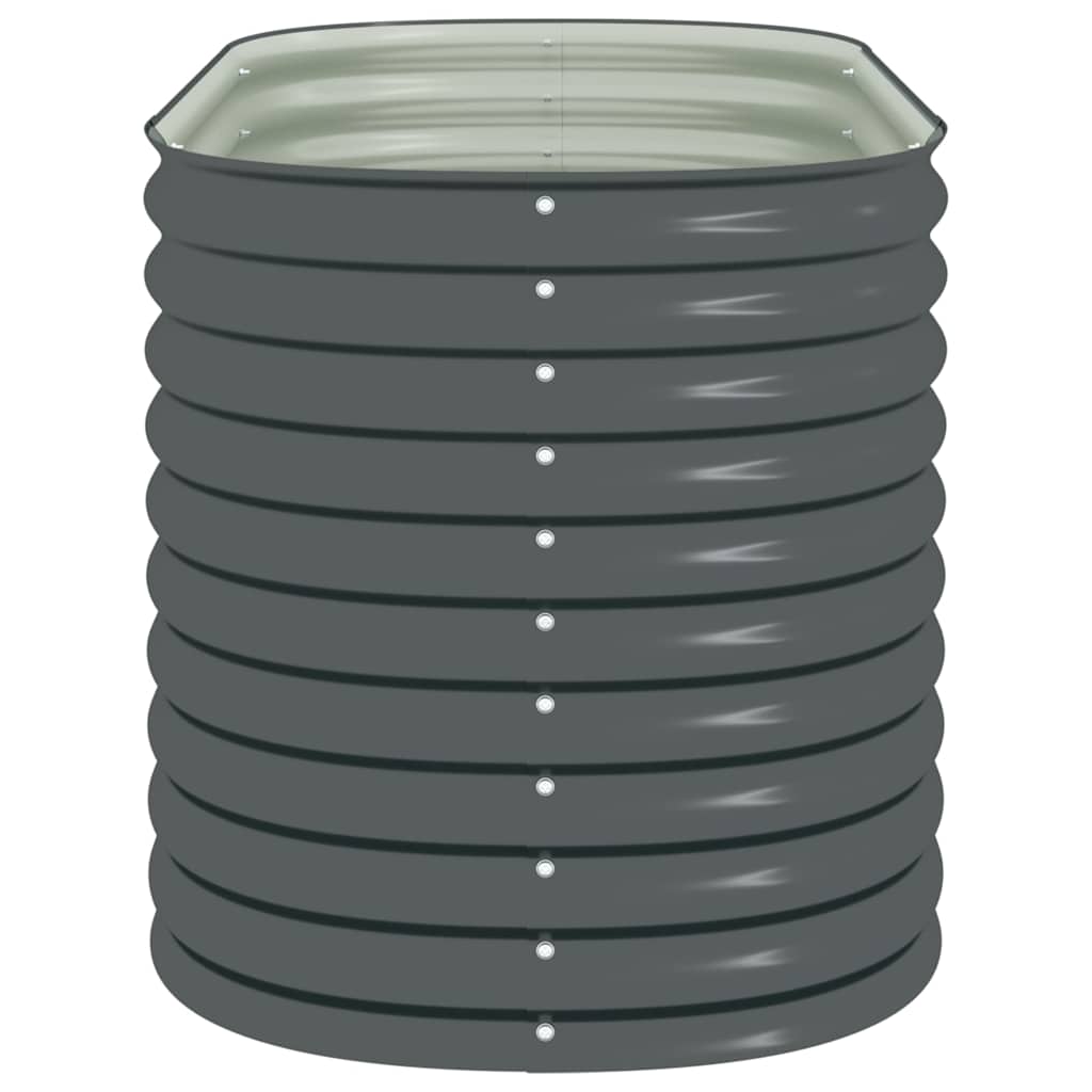 Garden Raised Bed | Grey | Galvanised Steel | 160x80x81 cm | Durable