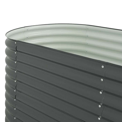 Garden Raised Bed | Grey | Galvanised Steel | 160x80x81 cm | Durable