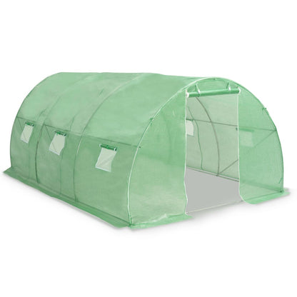 Greenhouse | Green | Polyethylene mesh fabric and galvanised steel