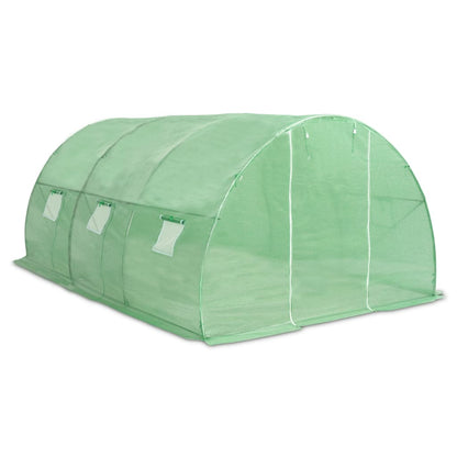 Greenhouse | Green | Polyethylene mesh fabric and galvanised steel