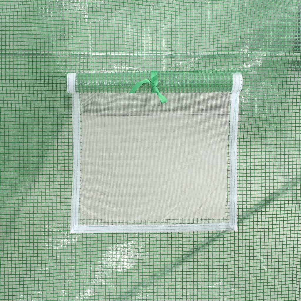 Greenhouse | Green | Polyethylene mesh fabric and galvanised steel