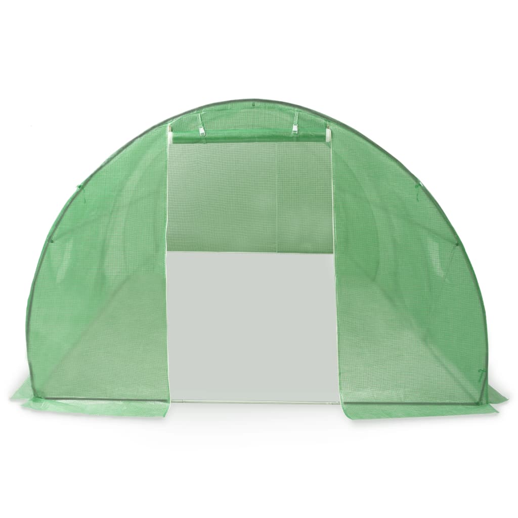 Greenhouse | Green | PE (polyethylene) mesh fabric, Galvanised steel