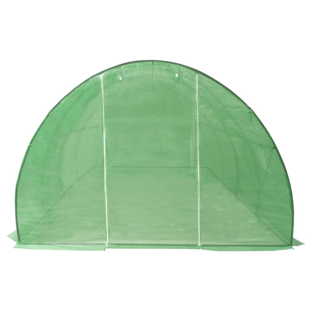 Greenhouse | Green | PE (polyethylene) mesh fabric, Galvanised steel