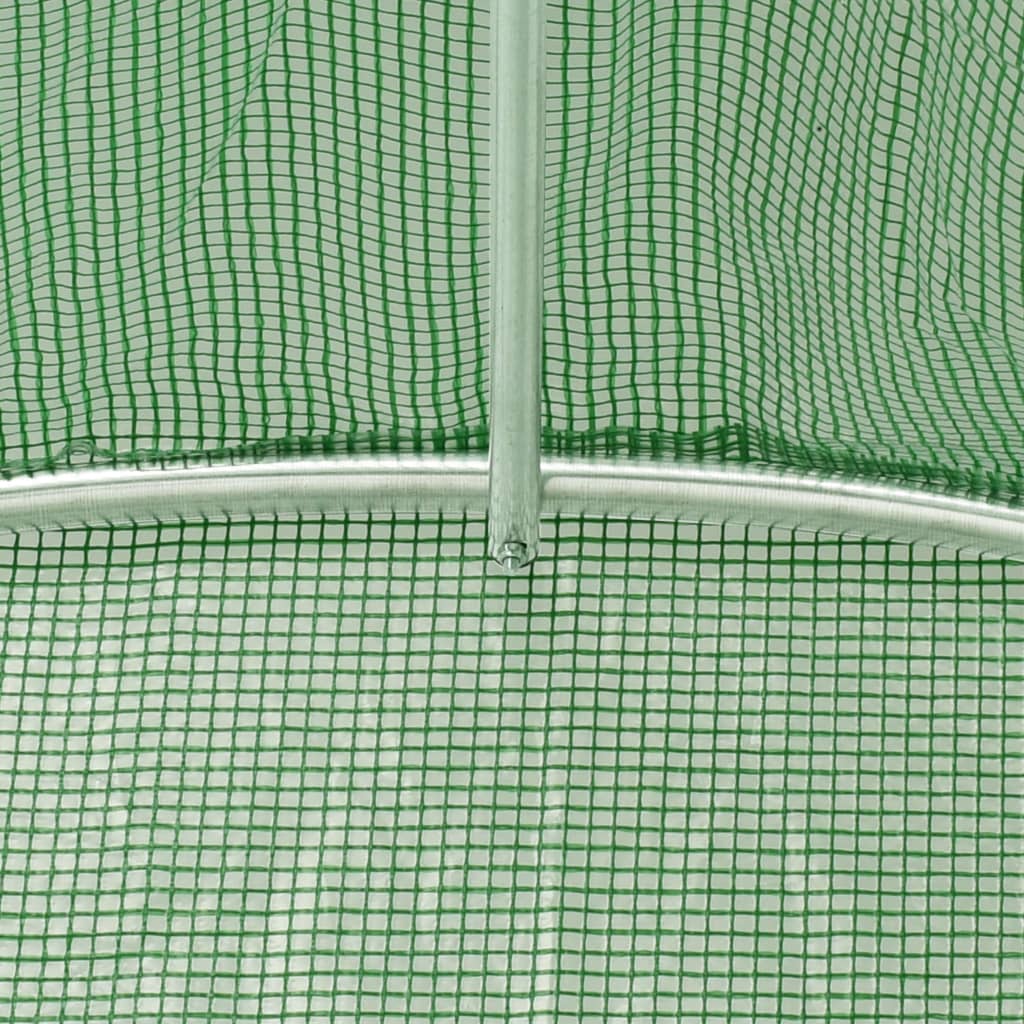 Greenhouse | Green | PE (polyethylene) mesh fabric, Galvanised steel