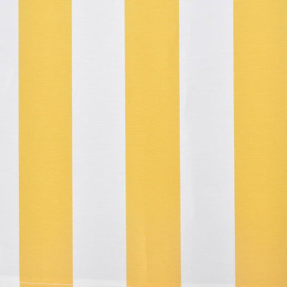Folding Awning Manual Operated 300 cm Yellow/White