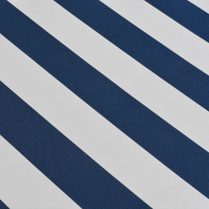 Folding Awning Manual Operated 500 cm Blue/White