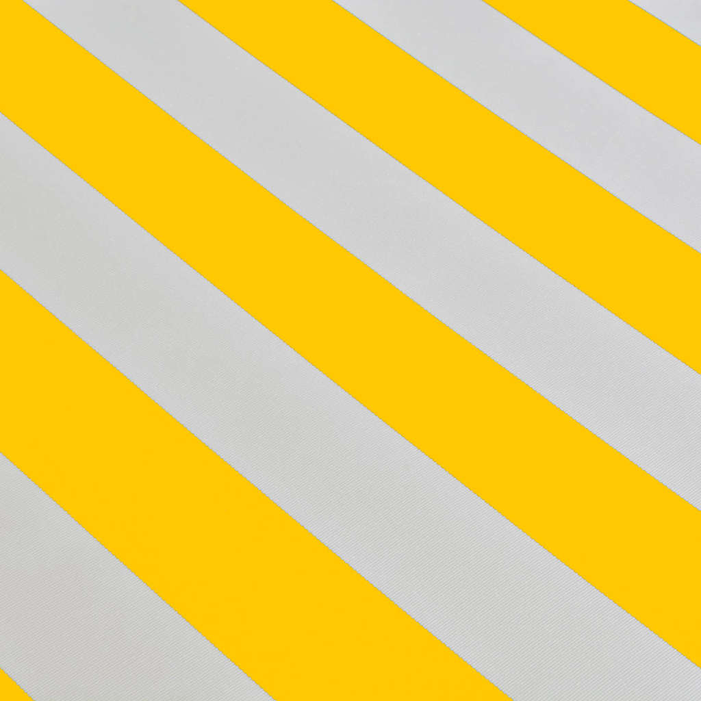 Folding Awning Manual Operated 400 cm Yellow/White