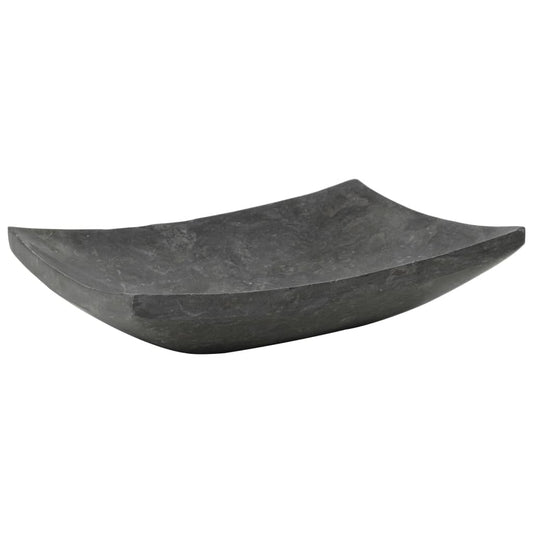Sink 50x35x12 cm Marble Black