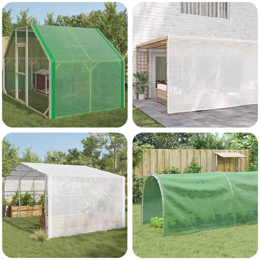 45548 vidaXL Leno Tarpaulin 260 g/m² 2x10 m White