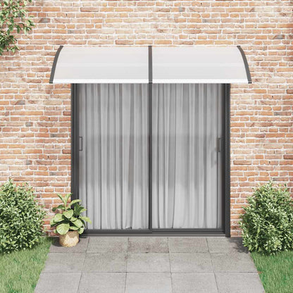 Door Canopy | Black brackets, transparent sheets