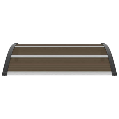 Door Canopy Black 120x100 cm PC