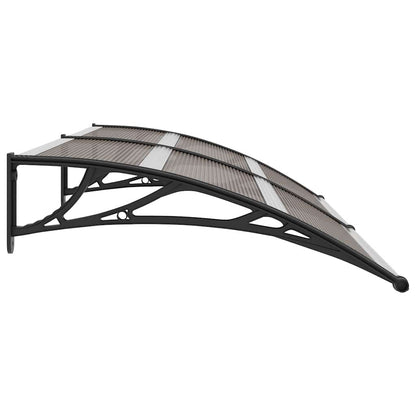 Door Canopy | Black | Polycarbonate | 200x100cm |  Durable  | Door Canopy