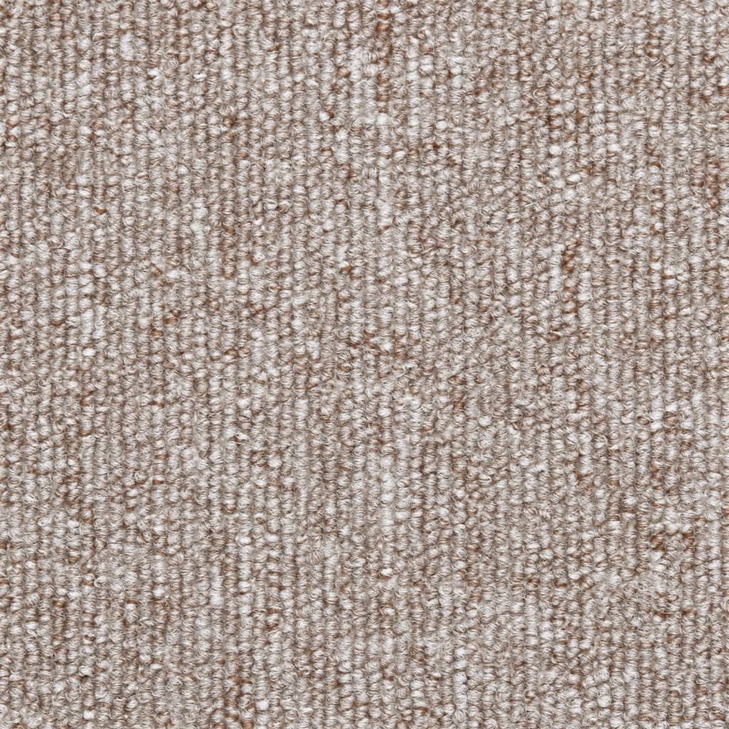 Stair Mats 15 pcs 56x17x3 cm Light Brown Half Round