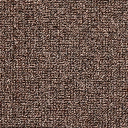 Stair Mats 15 pcs 56x17x3 cm Coffee Brown Half Round