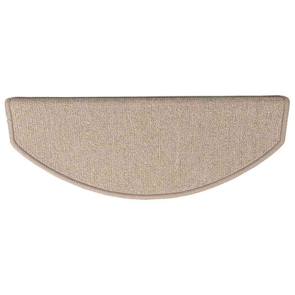 Stair Mats 15 pcs 56x17x3 cm Taupe Half Round