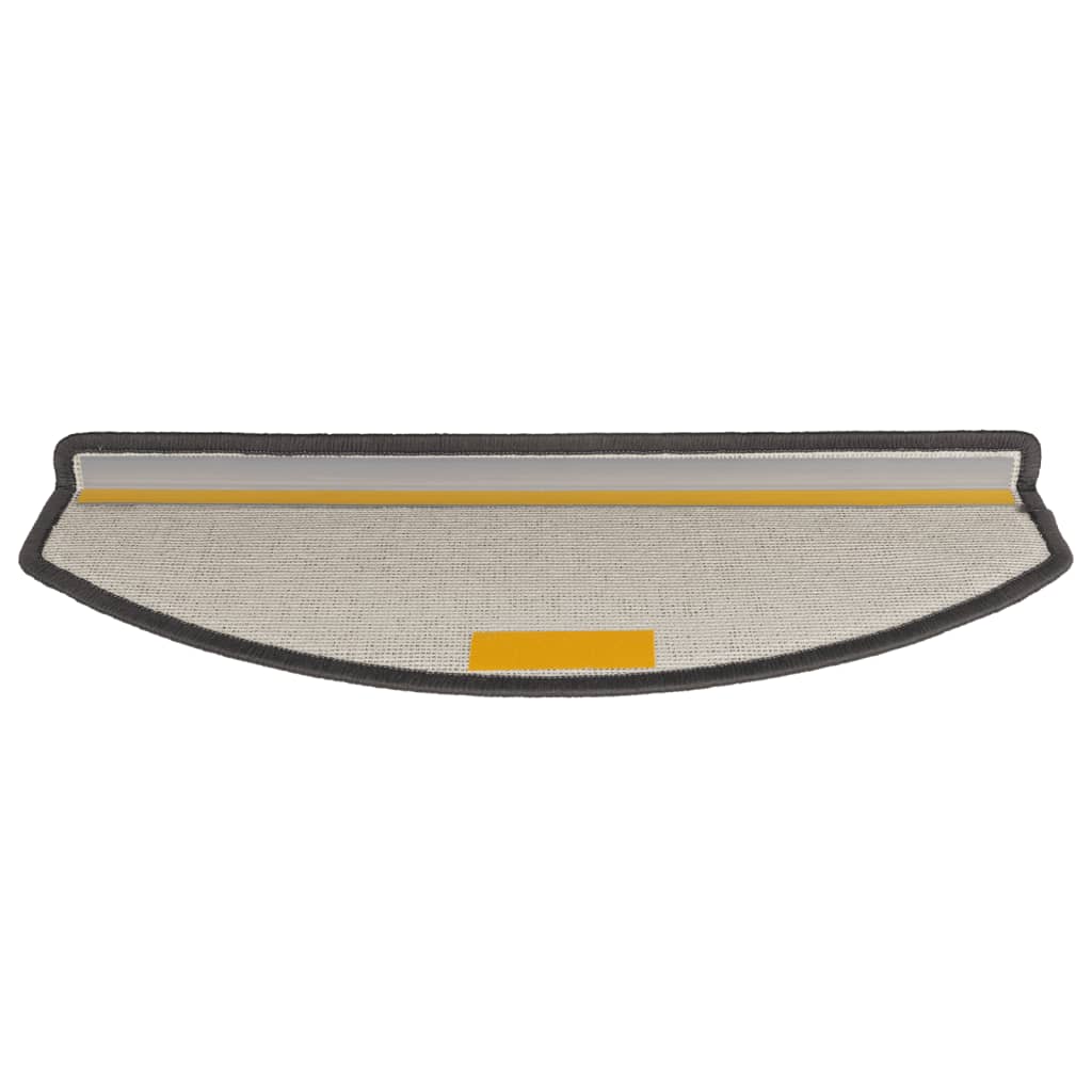 Stair Mats 15 pcs 65x24x4 cm Dark Grey Half Round Large