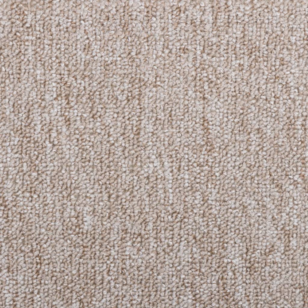 Stair Mats 15 pcs 65x24x4 cm Light Brown Half Round Large